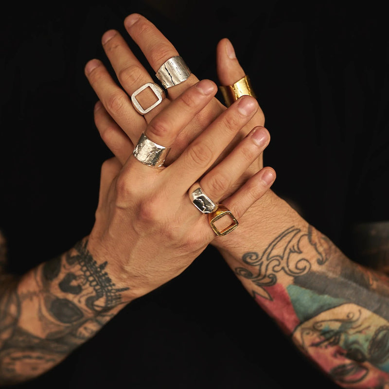 Buy Vintage Rings for Women Men Adjustable Rings 20PCS Knuckle Rings Set  Open Punk Rings Gothic Stackable Ring Chunky Rings Hippie Rings Y2K Rings  Frog Heart Ring Jewelry Set, Stainless Steel, No