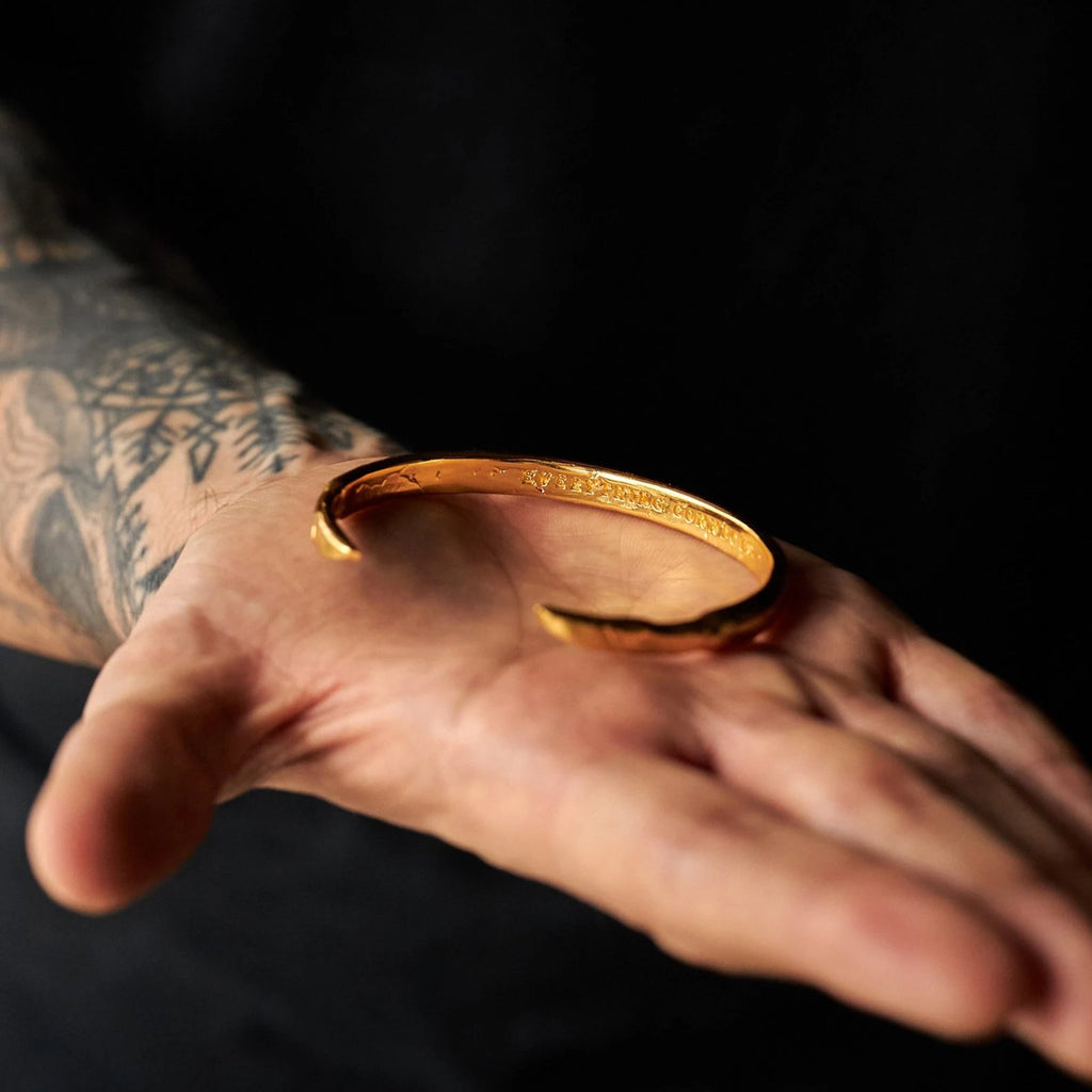 GOLD PLATED SOS BRACELET Men s Gold Jewellery Dion Dreyes